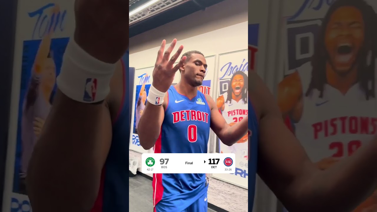 YOU KNOW THE PISTONS WON AGAIN. YOU KNOW THE PISTONS WON AGAIN.