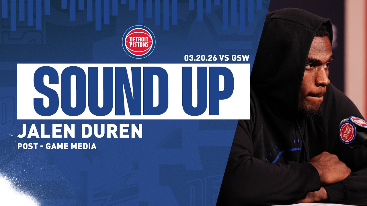 Post-Game Press Conference: Jalen Duren | Pistons vs. Warriors | 03.20.26 Post-Game Press Conference: Jalen Duren | Pistons vs. Warriors | 03.20.26
