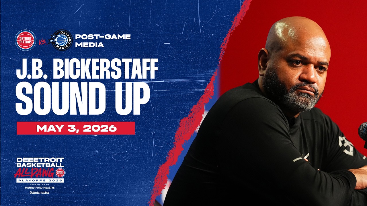 Game 7: Post-Game Press Conference: J.B. Bickerstaff | Pistons vs. Magic | 05.03.26 Game 7: Post-Game Press Conference: J.B. Bickerstaff | Pistons vs. Magic | 05.03.26