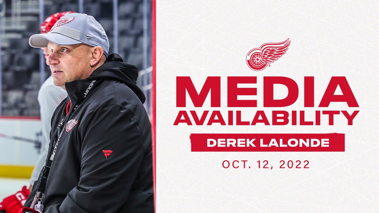 Head Coach Derek Lalonde following Wednesday’s practice Head Coach Derek Lalonde following Wednesday’s practice