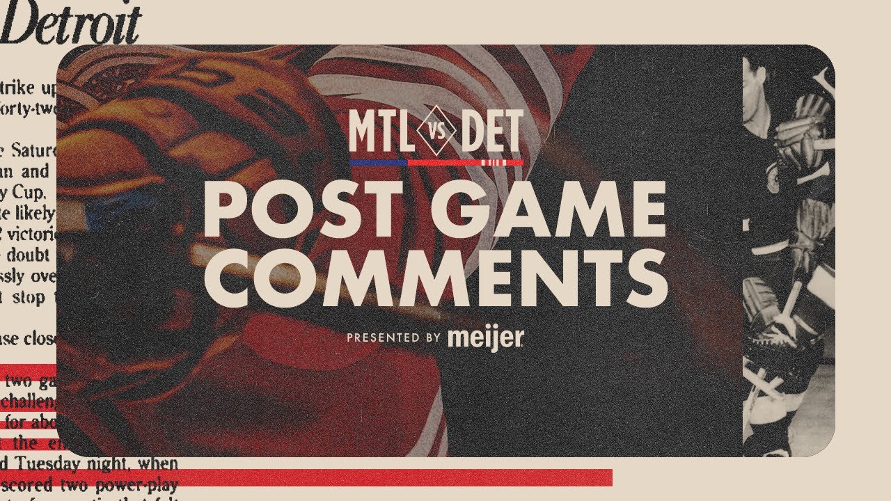 Dylan Larkin, Moritz Seider, Todd McLellan Post Game Comments vs. MTL | Oct. 9, 2025 Dylan Larkin, Moritz Seider, Todd McLellan Post Game Comments vs. MTL | Oct. 9, 2025