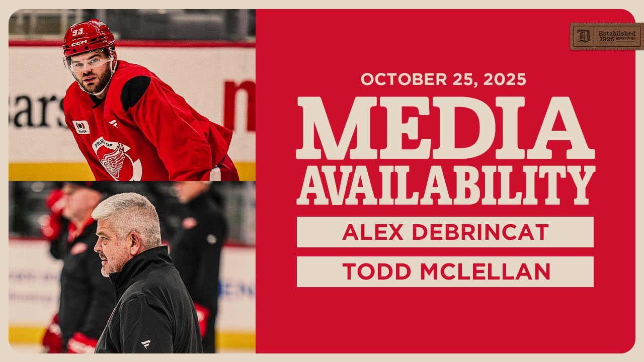 Alex DeBrincat, Todd McLellan Morning Skate Media | Oct. 25, 2025 Alex DeBrincat, Todd McLellan Morning Skate Media | Oct. 25, 2025