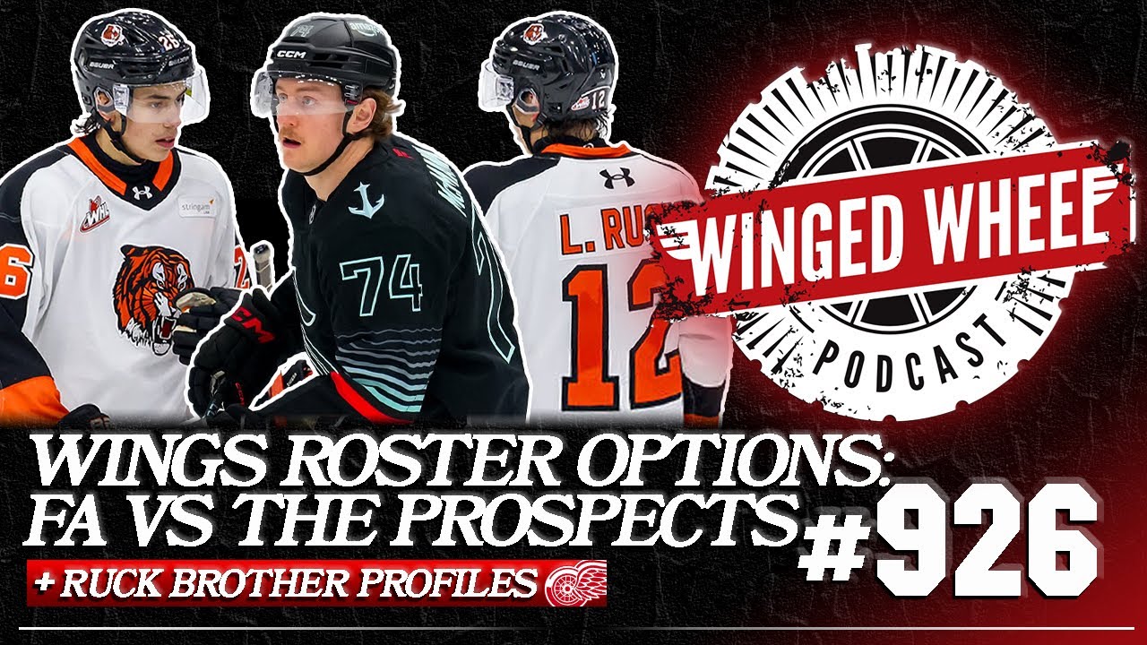FREE AGENCY vs. PROSPECTS: RED WINGS ROSTER OPTIONS & RUCK TWINS – Winged Wheel Podcast – May 18/’26 FREE AGENCY vs. PROSPECTS: RED WINGS ROSTER OPTIONS & RUCK TWINS – Winged Wheel Podcast – May 18/’26