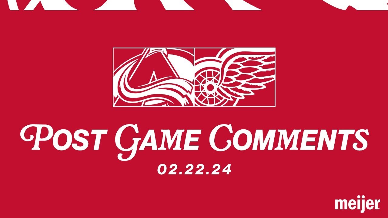 Dylan Larkin, Patrick Kane, Derek Lalonde Post Game Comments | 2/22 vs COL Dylan Larkin, Patrick Kane, Derek Lalonde Post Game Comments | 2/22 vs COL