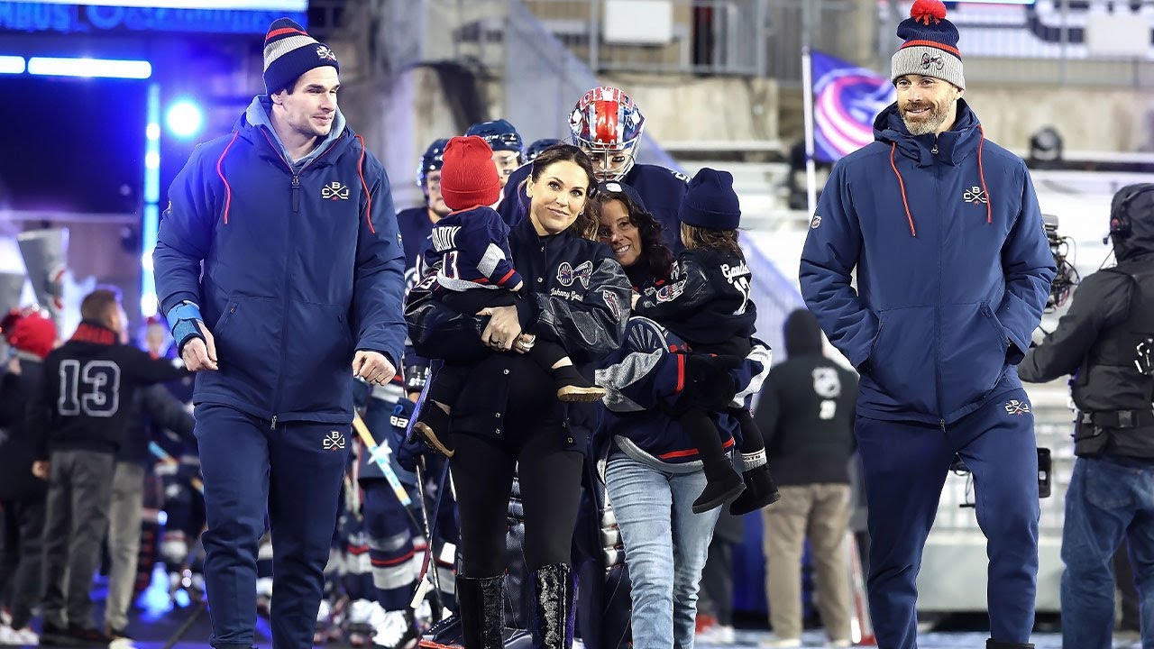 Gaudreau Family leads Blue Jackets out at Stadium Series Gaudreau Family leads Blue Jackets out at Stadium Series