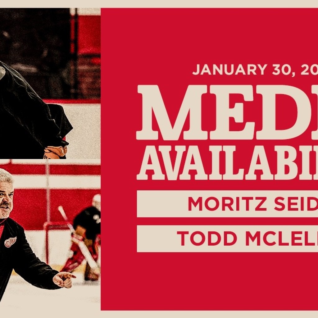 Moritz Seider, Todd McLellan Practice Media | Jan. 30, 2026 Moritz Seider, Todd McLellan Practice Media | Jan. 30, 2026