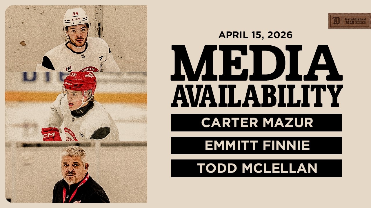 Carter Mazur, Emmitt Finnie & Todd McLellan Morning Skate | April 15, 2026 Carter Mazur, Emmitt Finnie & Todd McLellan Morning Skate | April 15, 2026