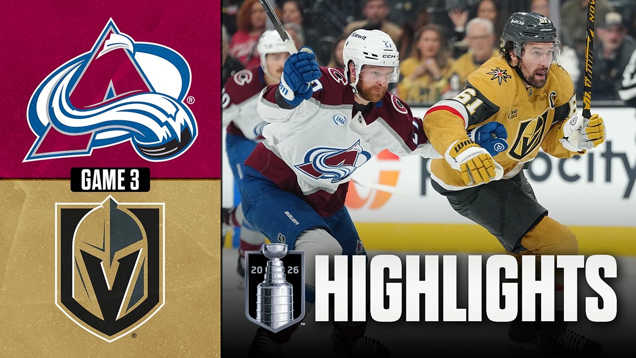 Golden Knights vs. Avalanche | NHL Playoff Highlights | Game 3 | May 24, 2026 Golden Knights vs. Avalanche | NHL Playoff Highlights | Game 3 | May 24, 2026