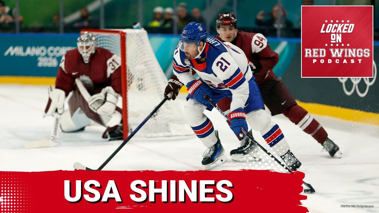 Larkin and Team USA SHINE as Men’s Ice Hockey Tournament Begins Larkin and Team USA SHINE as Men’s Ice Hockey Tournament Begins