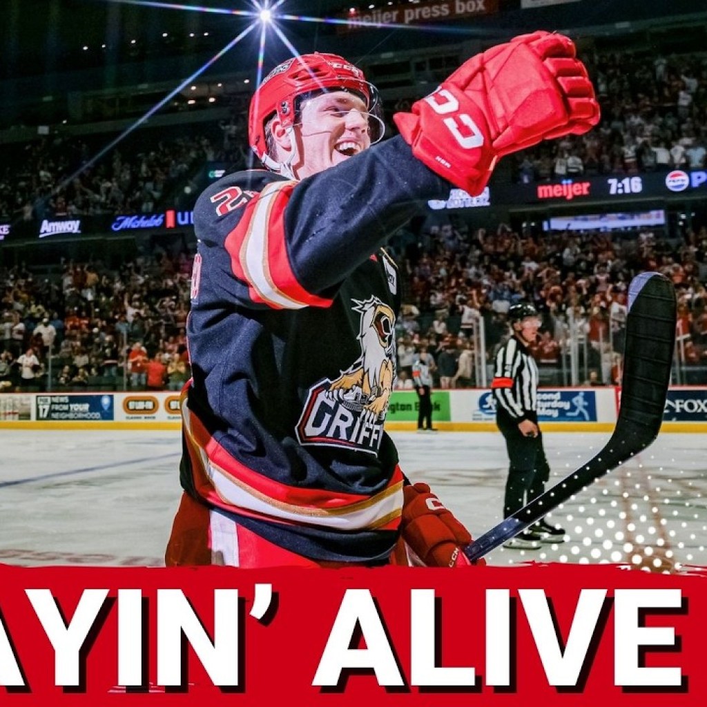 STAYIN’ ALIVE: Michael Brandsegg-Nygard’s OT winner keeps Griffins season afloat STAYIN’ ALIVE: Michael Brandsegg-Nygard’s OT winner keeps Griffins season afloat