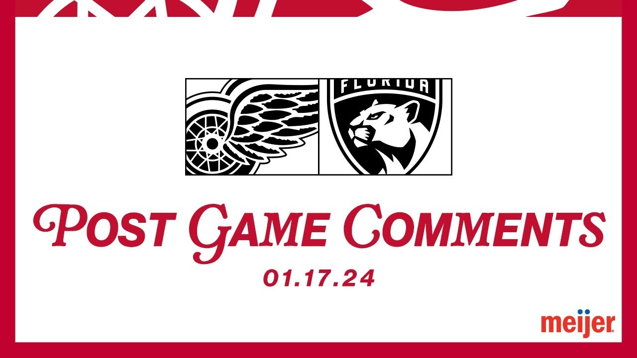 Lyon, Larkin, Rasmussen, Lalonde Post Game Comments | Jan 17 vs. FLA Lyon, Larkin, Rasmussen, Lalonde Post Game Comments | Jan 17 vs. FLA