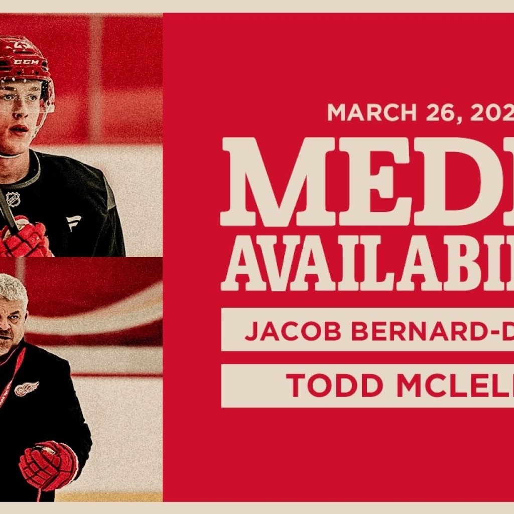 Jacob Bernard-Docker, Todd McLellan Practice Media | March 26, 2026 Jacob Bernard-Docker, Todd McLellan Practice Media | March 26, 2026