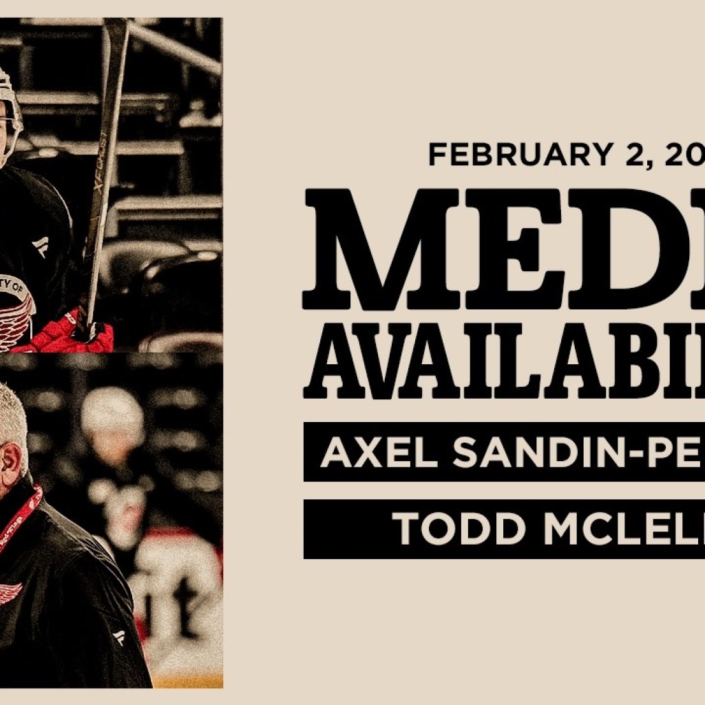Axel Sandin-Pellikka, Todd McLellan Morning Skate Media | Feb. 2, 2026 Axel Sandin-Pellikka, Todd McLellan Morning Skate Media | Feb. 2, 2026