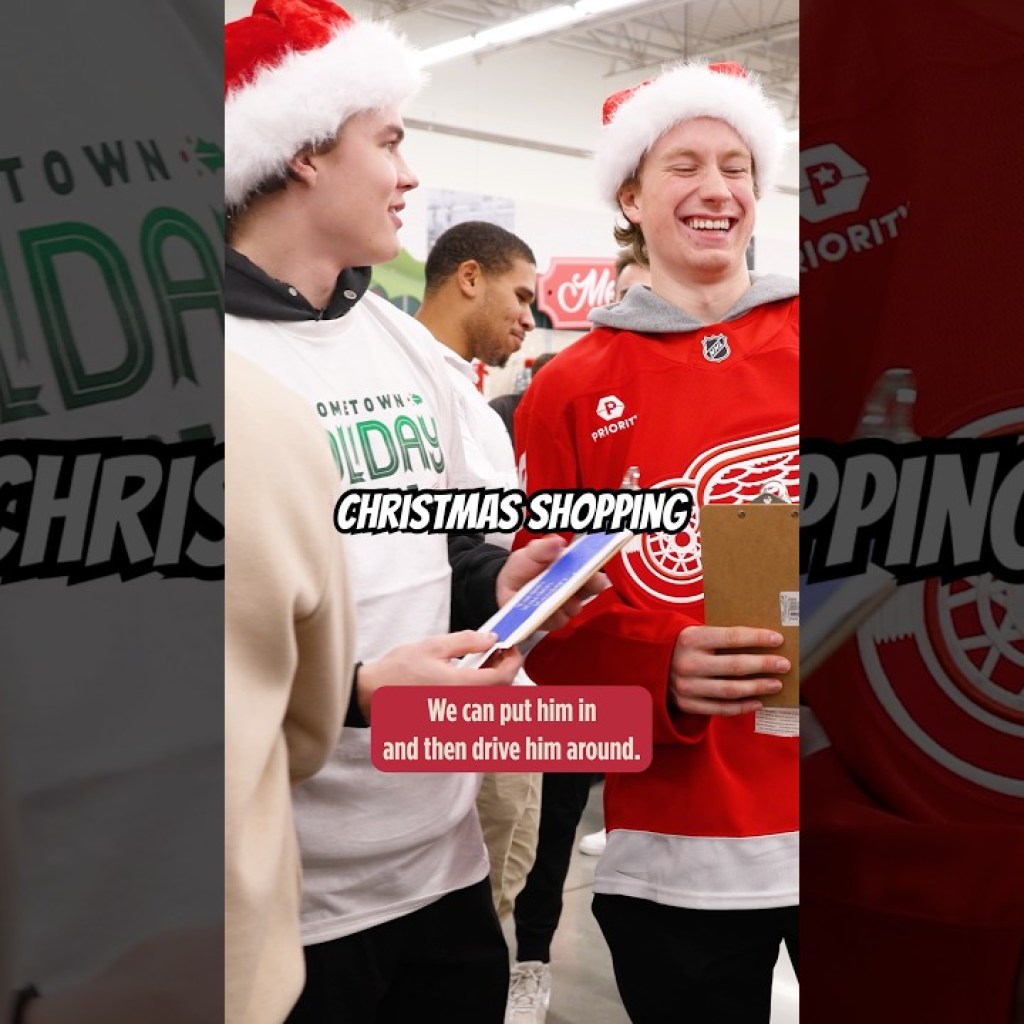 Red Wings players shop with kids ahead of Christmas Red Wings players shop with kids ahead of Christmas