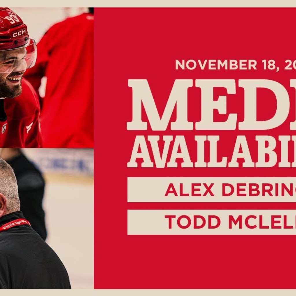 Alex DeBrincat, Todd McLellan Morning Skate Media | Nov. 18, 2025 Alex DeBrincat, Todd McLellan Morning Skate Media | Nov. 18, 2025