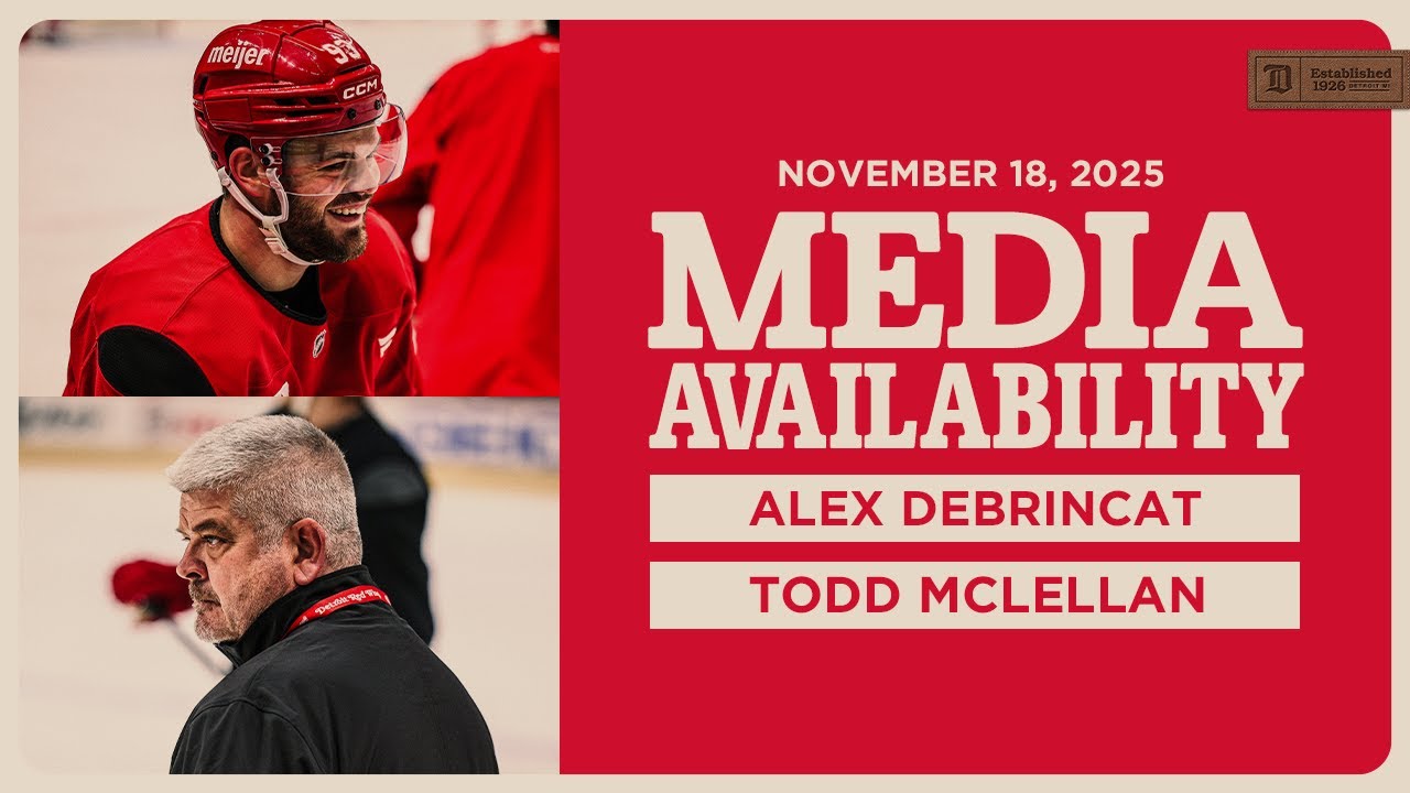 Alex DeBrincat, Todd McLellan Morning Skate Media | Nov. 18, 2025 Alex DeBrincat, Todd McLellan Morning Skate Media | Nov. 18, 2025