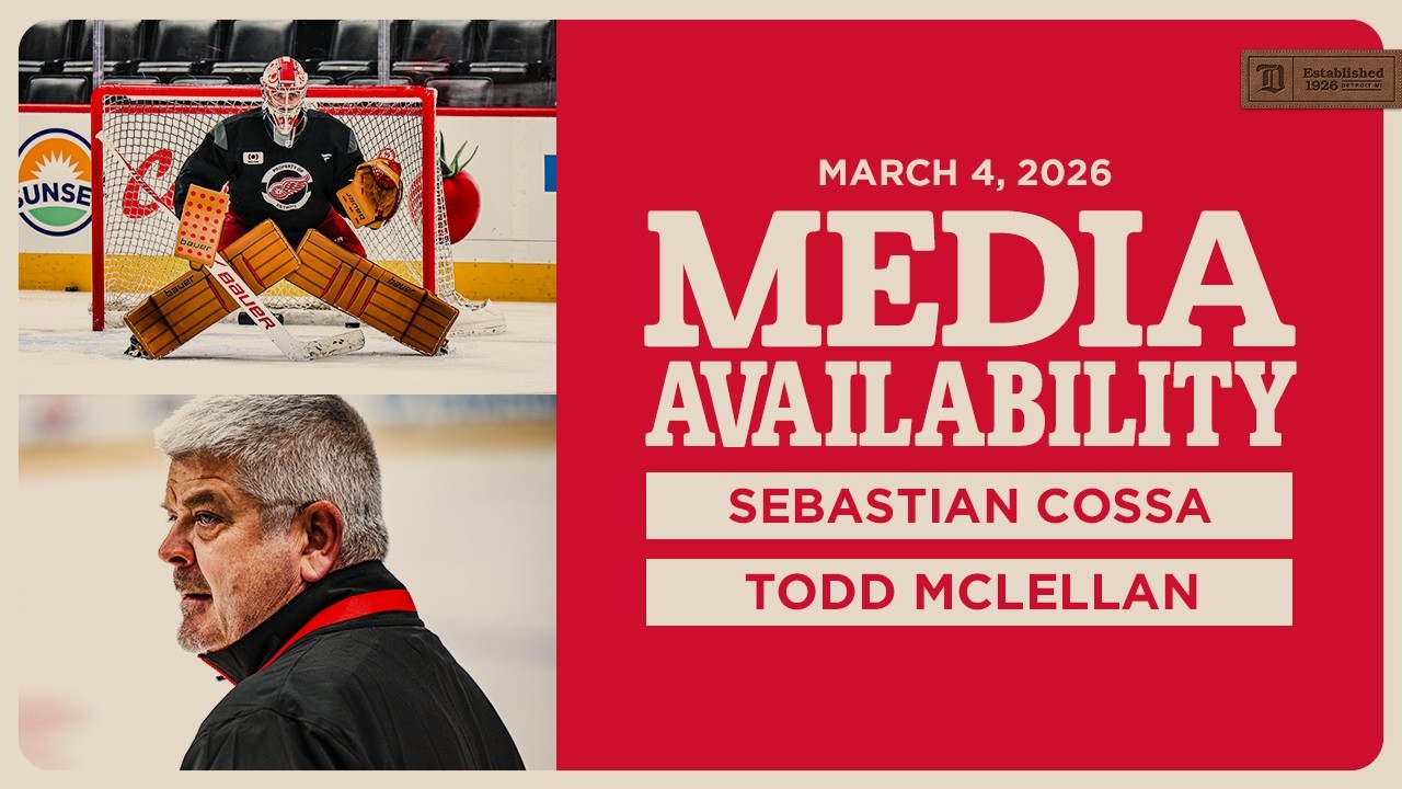 Sebastian Cossa, Todd McLellan Morning Skate Media | March 4, 2026 Sebastian Cossa, Todd McLellan Morning Skate Media | March 4, 2026