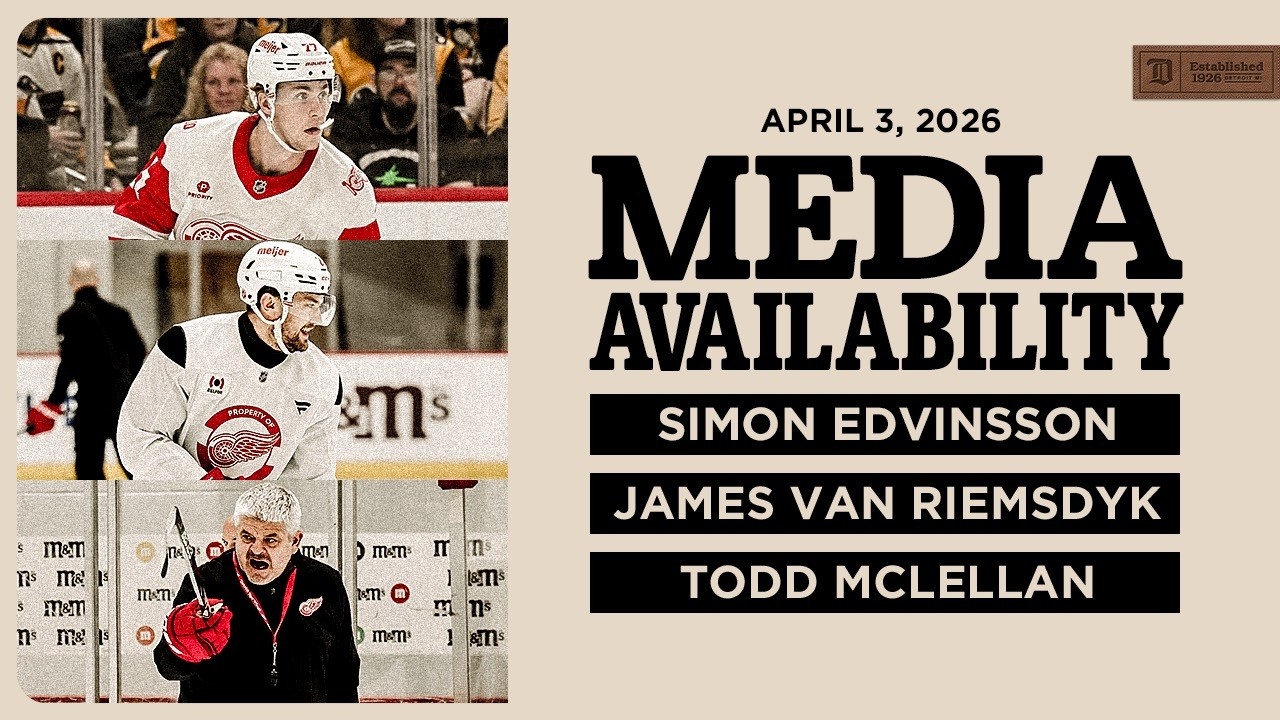 Simon Edvinsson, James van Riemsdyk, Todd McLellan Practice Media | April 3, 2026 Simon Edvinsson, James van Riemsdyk, Todd McLellan Practice Media | April 3, 2026