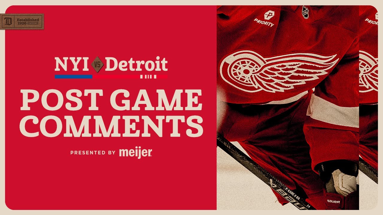 Dylan Larkin, JT Compher, Todd McLellan Post Game Comments vs NYI | Nov. 20, 2025 Dylan Larkin, JT Compher, Todd McLellan Post Game Comments vs NYI | Nov. 20, 2025