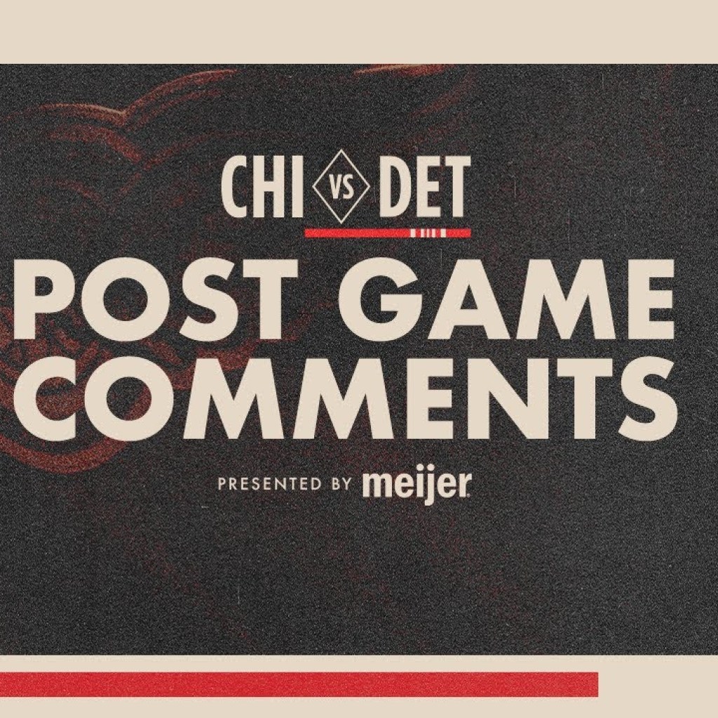 Dylan Larkin, Nate Danielson, Todd McLellan Post Game Comments vs. CHI | Nov. 9, 2025 Dylan Larkin, Nate Danielson, Todd McLellan Post Game Comments vs. CHI | Nov. 9, 2025
