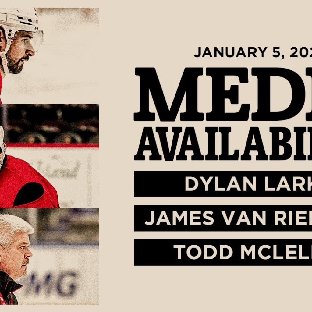 Dylan Larkin, James van Riemsdyk, Todd McLellan Morning Skate Media | Jan 5, 2026 Dylan Larkin, James van Riemsdyk, Todd McLellan Morning Skate Media | Jan 5, 2026