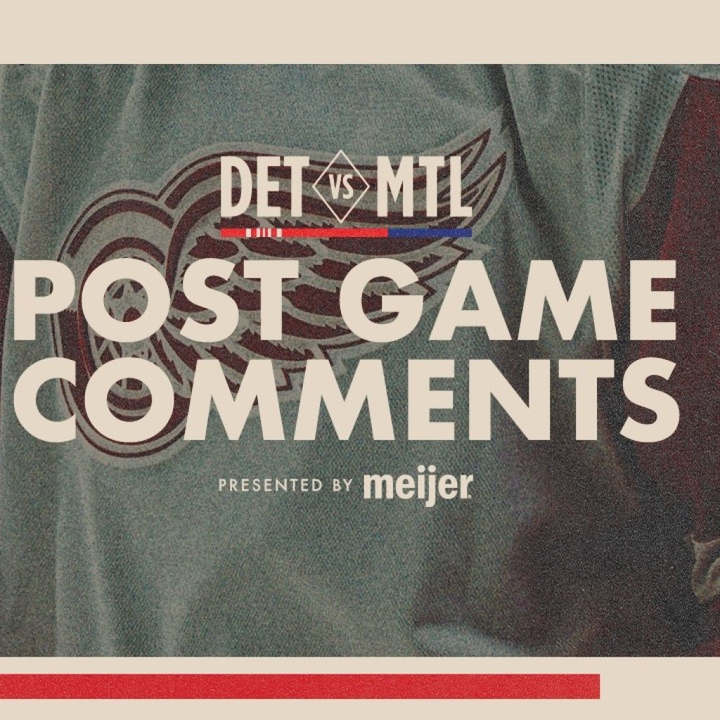 Dylan Larkin, Lucas Raymond, James van Riemsdyk & Todd McLellan Post Game @ MTL | Jan. 10, 2026 Dylan Larkin, Lucas Raymond, James van Riemsdyk & Todd McLellan Post Game @ MTL | Jan. 10, 2026