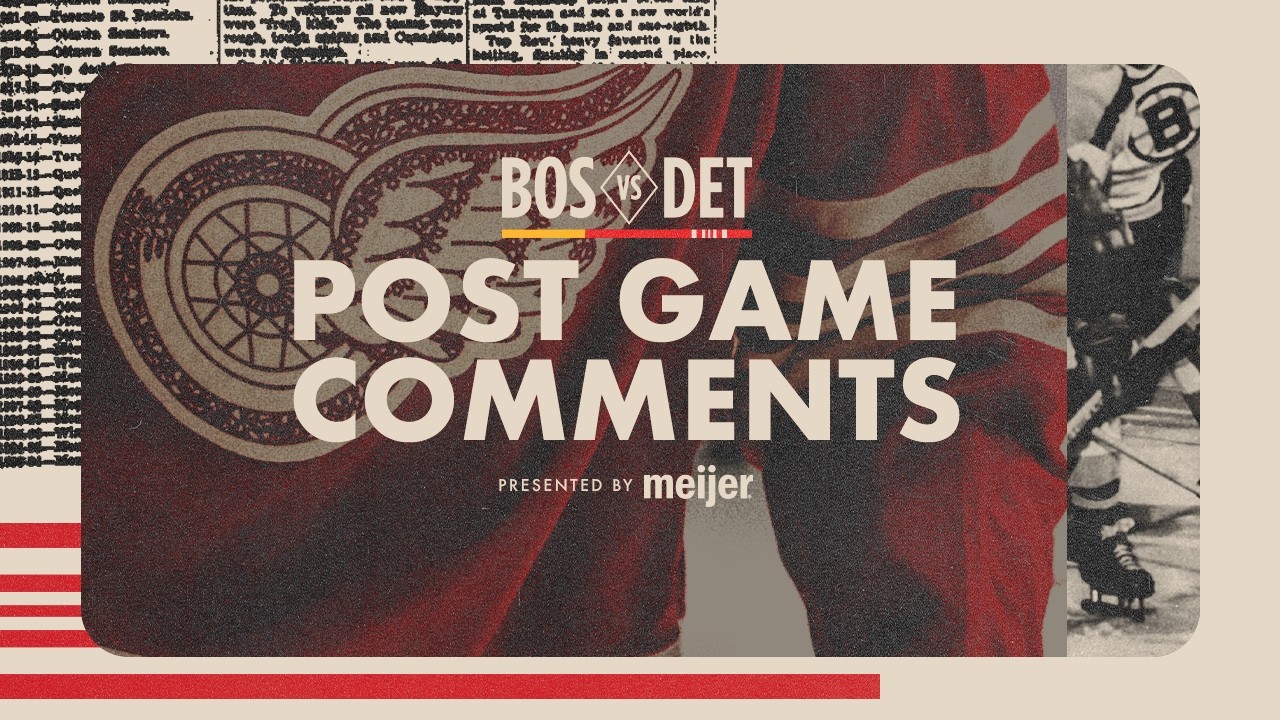 Lucas Raymond, Moritz Seider, Todd McLellan Post Game Comments vs. BOS | March 21, 2026 Lucas Raymond, Moritz Seider, Todd McLellan Post Game Comments vs. BOS | March 21, 2026