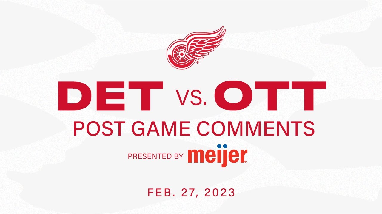 Dylan Larkin, Ben Chiarot, Derek Lalonde | Post Game Comments – 2/27/23 DETROIT @ OTTAWA Dylan Larkin, Ben Chiarot, Derek Lalonde | Post Game Comments – 2/27/23 DETROIT @ OTTAWA