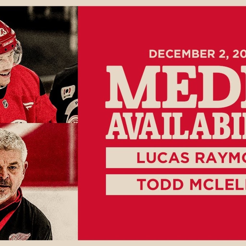 Lucas Raymond, Todd McLellan Morning Skate Media | Dec. 2, 2025 Lucas Raymond, Todd McLellan Morning Skate Media | Dec. 2, 2025