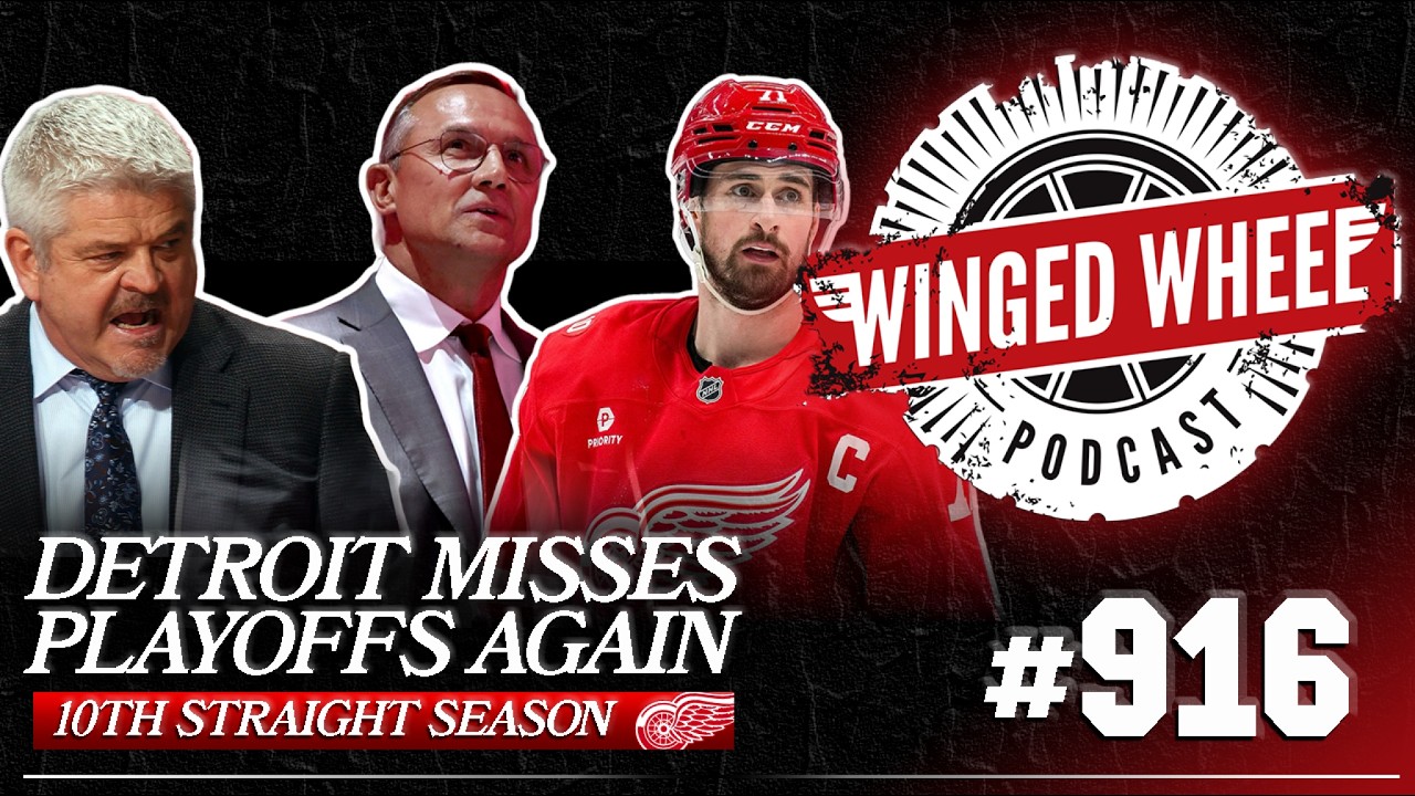 ELIMINATED. DETROIT MISSES PLAYOFFS FOR 10TH STRAIGHT YEAR – Winged Wheel Podcast – Apr. 12th, 2026 ELIMINATED. DETROIT MISSES PLAYOFFS FOR 10TH STRAIGHT YEAR – Winged Wheel Podcast – Apr. 12th, 2026