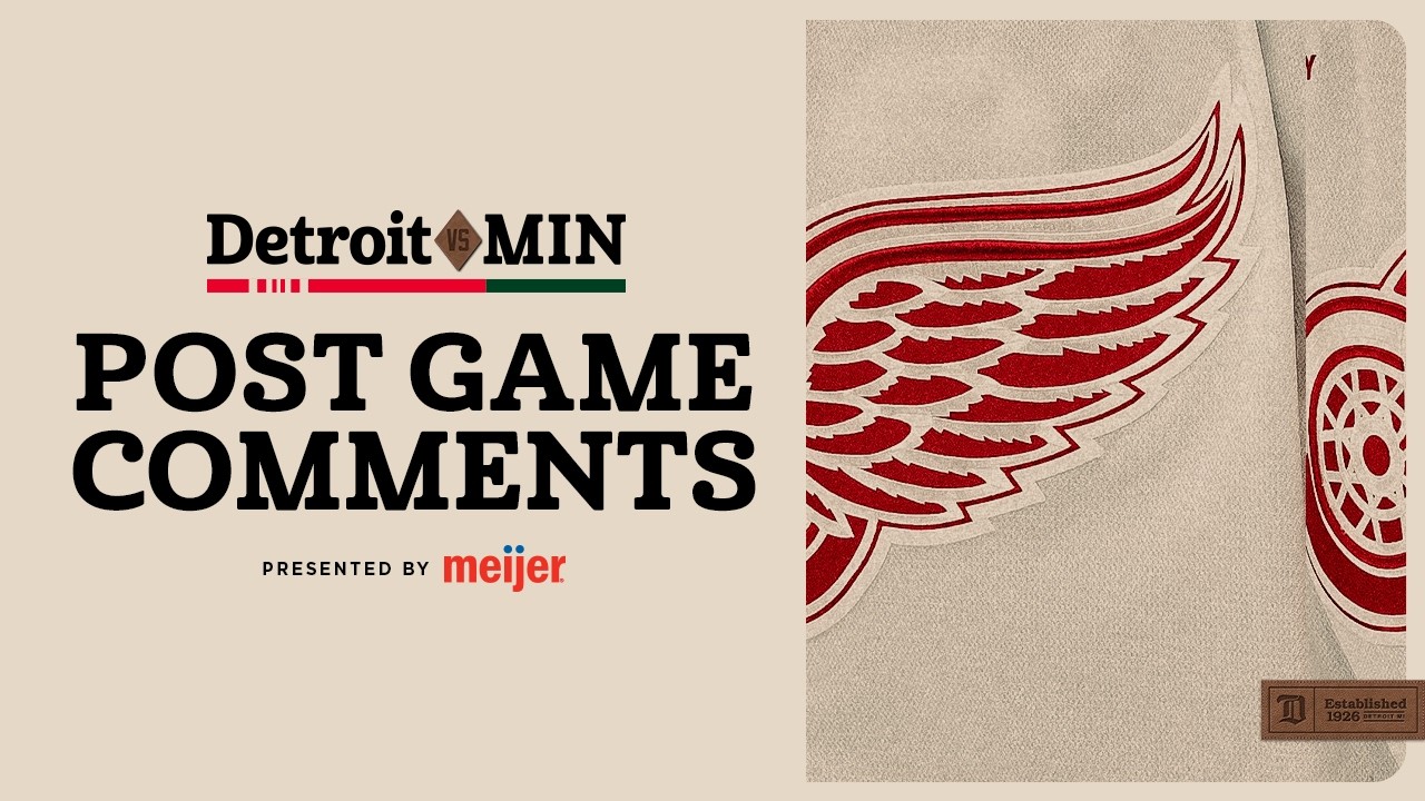 Dylan Larkin, Lucas Raymond & Todd McLellan Post Game vs MIN | Jan 22, 2026 Dylan Larkin, Lucas Raymond & Todd McLellan Post Game vs MIN | Jan 22, 2026