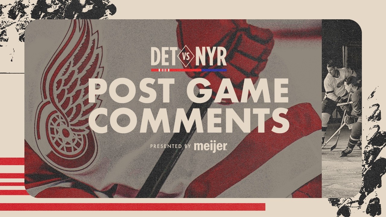 Dylan Larkin, Lucas Raymond & Todd McLellan Post Game vs NYR | April 4, 2026 Dylan Larkin, Lucas Raymond & Todd McLellan Post Game vs NYR | April 4, 2026