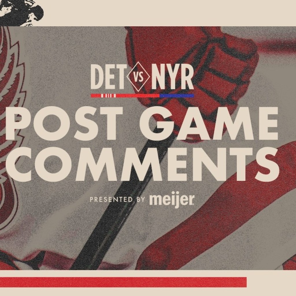 Dylan Larkin, Lucas Raymond & Todd McLellan Post Game vs NYR | April 4, 2026 Dylan Larkin, Lucas Raymond & Todd McLellan Post Game vs NYR | April 4, 2026