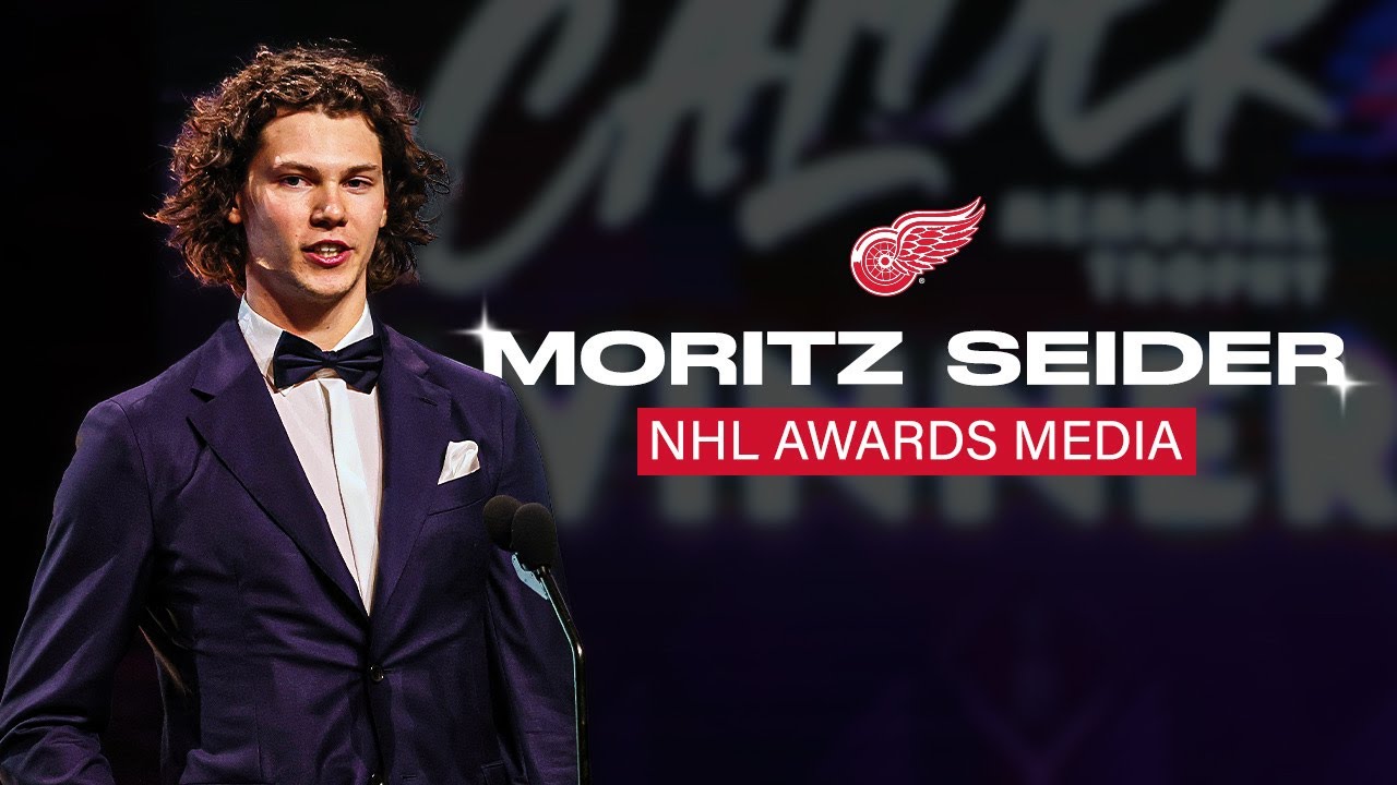Moritz Seider On Winning the 2022 Calder Trophy as the NHL’s Top Rookie Moritz Seider On Winning the 2022 Calder Trophy as the NHL’s Top Rookie