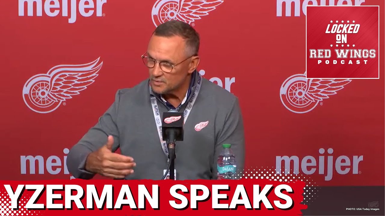 Steve Yzerman recaps the offseason and previews the season | Simon Edvinsson banged up Steve Yzerman recaps the offseason and previews the season | Simon Edvinsson banged up