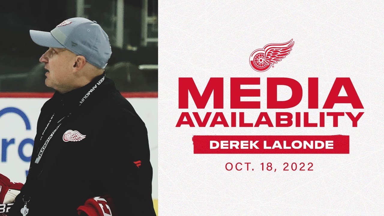 Derek Lalonde speaks with the media following Tuesday’s practice Derek Lalonde speaks with the media following Tuesday’s practice