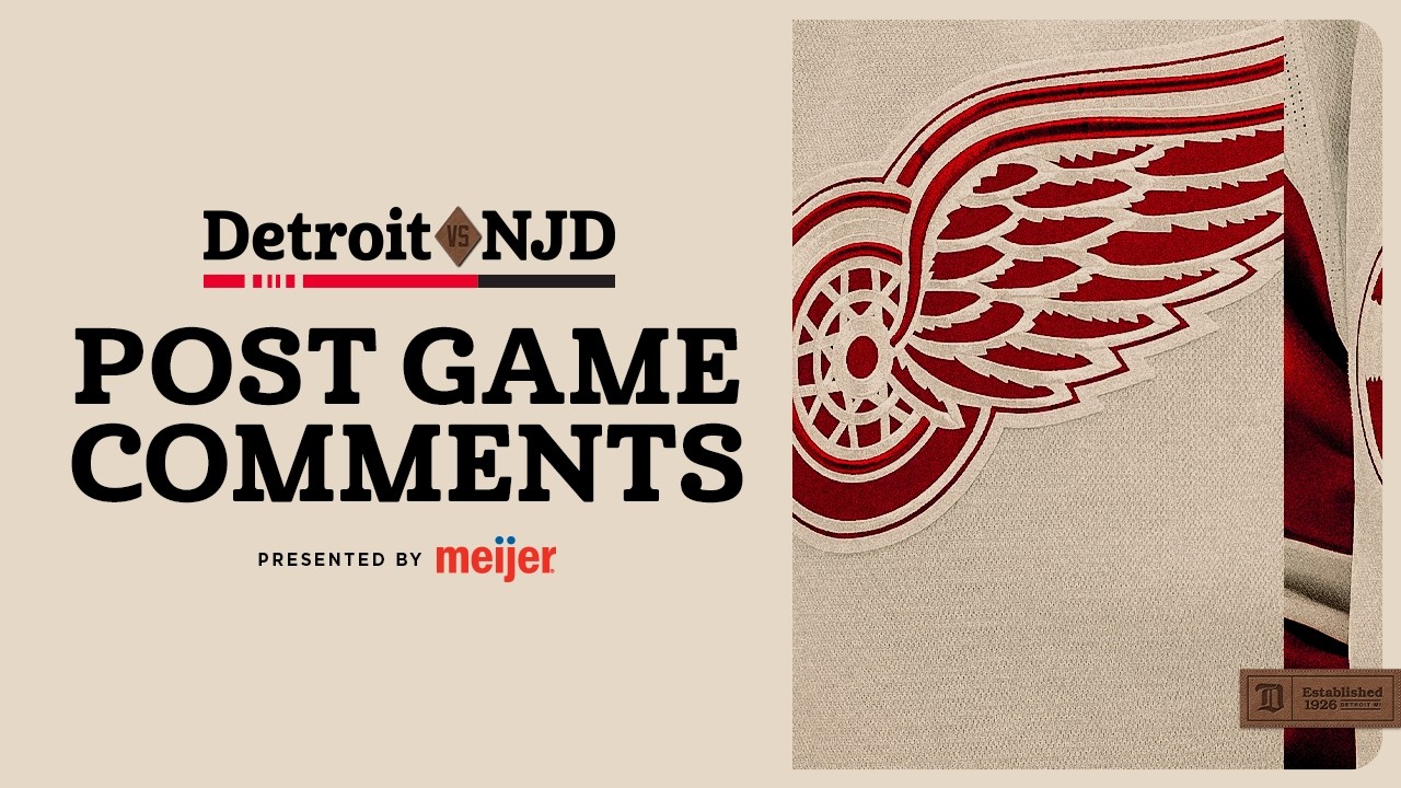 Mo Seider, Dominik Shine, Justin Faulk & Todd McLellan Post Game vs NJD | March 8, 2026 Mo Seider, Dominik Shine, Justin Faulk & Todd McLellan Post Game vs NJD | March 8, 2026