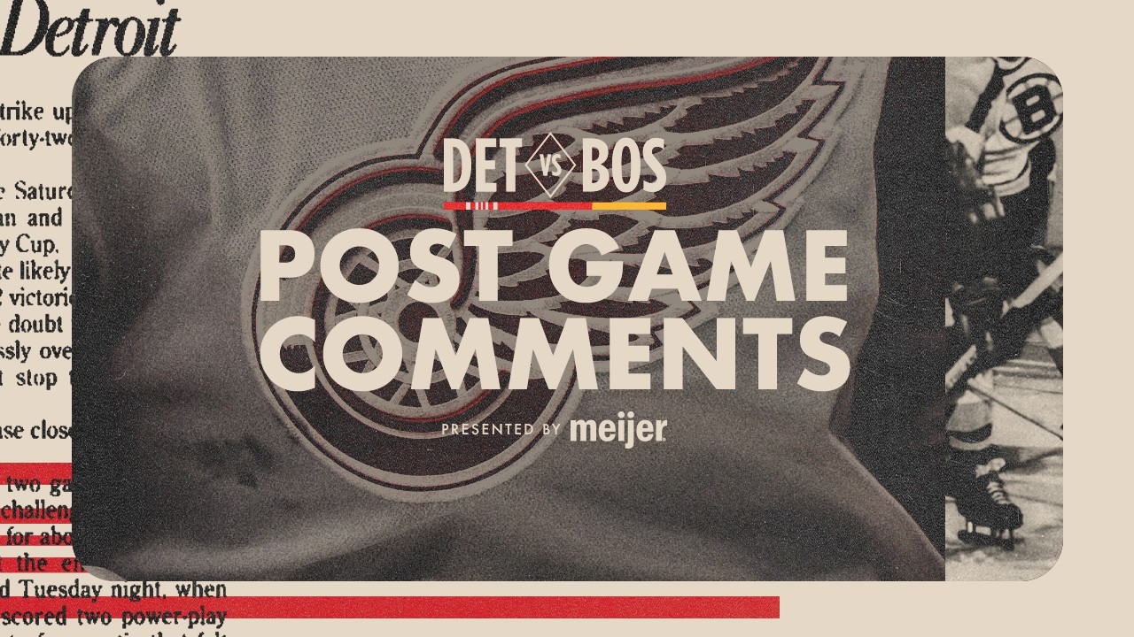 Mo Seider, Dylan Larkin & Todd McLellan Post Game @ BOS | Jan. 14, 2026 Mo Seider, Dylan Larkin & Todd McLellan Post Game @ BOS | Jan. 14, 2026