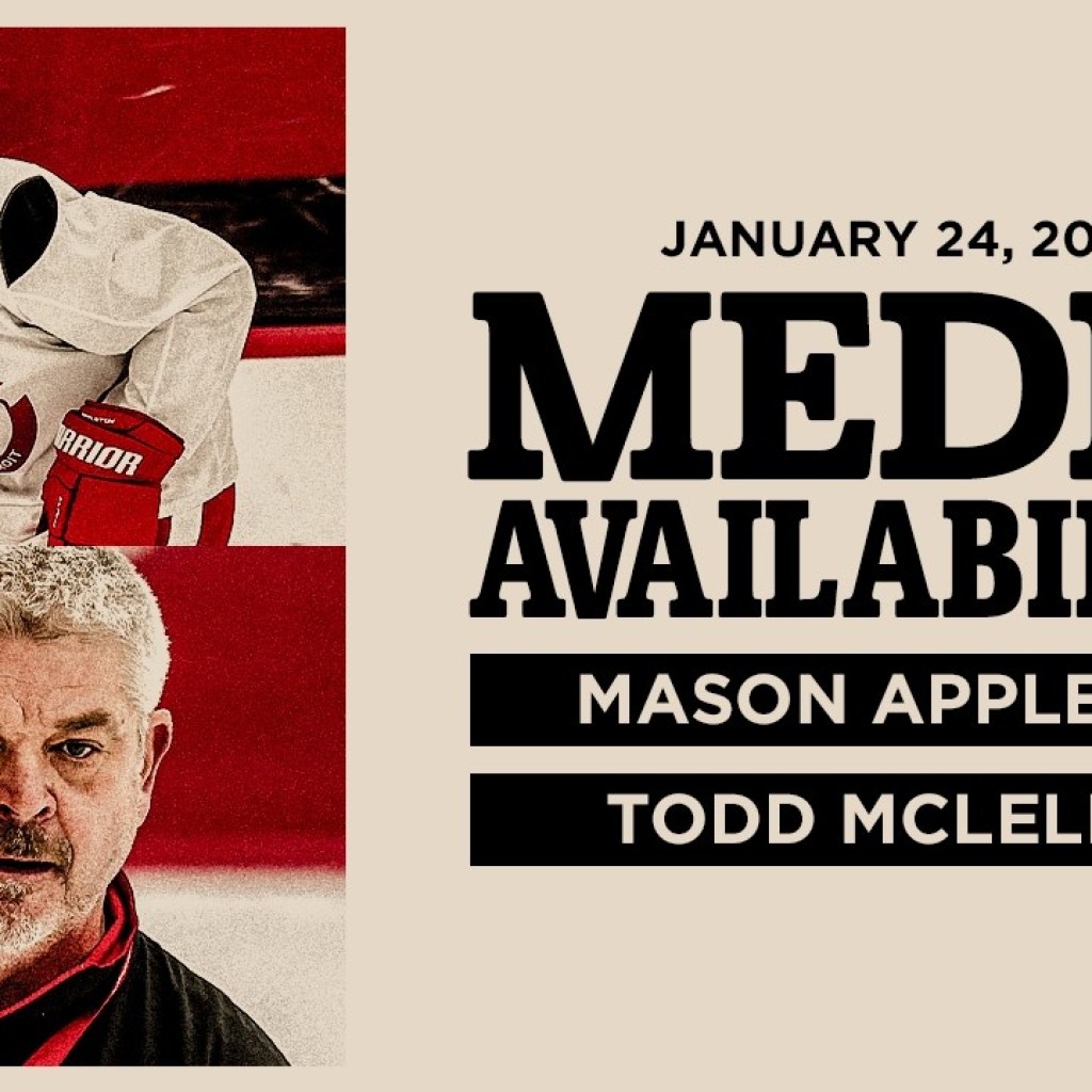Mason Appleton, Todd McLellan Morning Skate Media @ WPG | Jan. 24, 2026 Mason Appleton, Todd McLellan Morning Skate Media @ WPG | Jan. 24, 2026