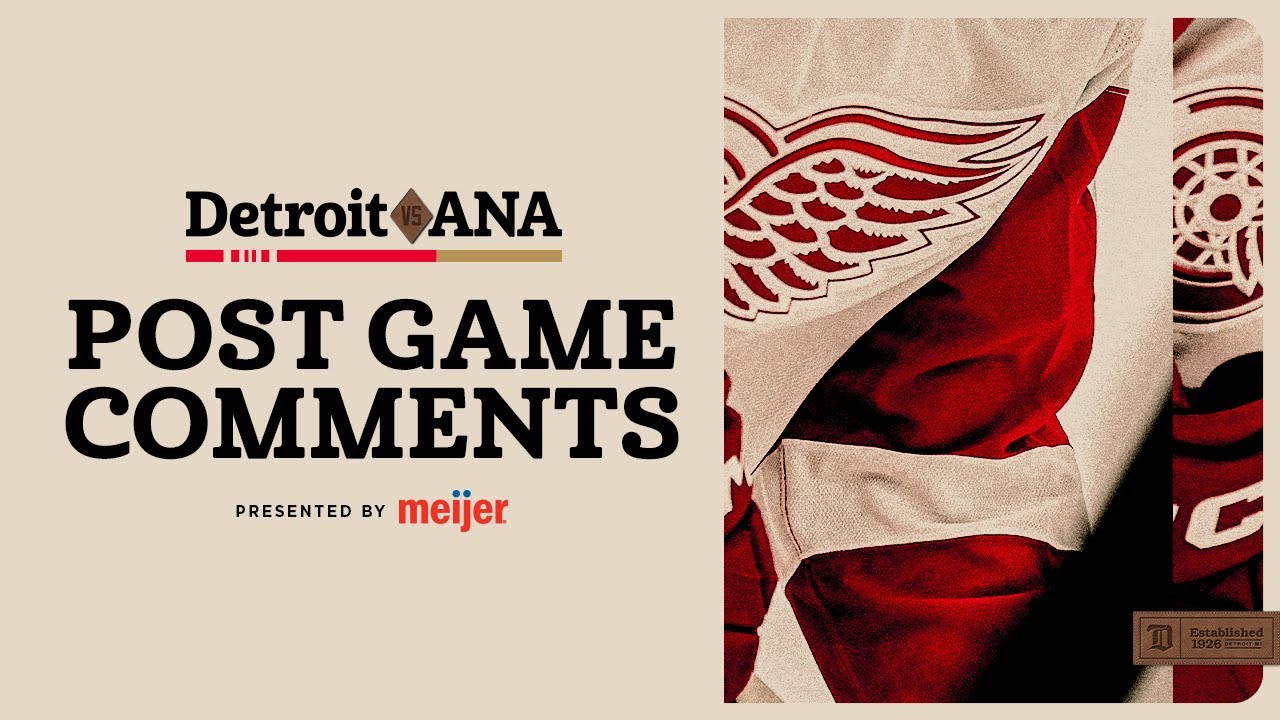 Moritz Seider, Lucas Raymond, Todd McLellan Post Game Comments @ ANA | Oct. 31, 2025 Moritz Seider, Lucas Raymond, Todd McLellan Post Game Comments @ ANA | Oct. 31, 2025