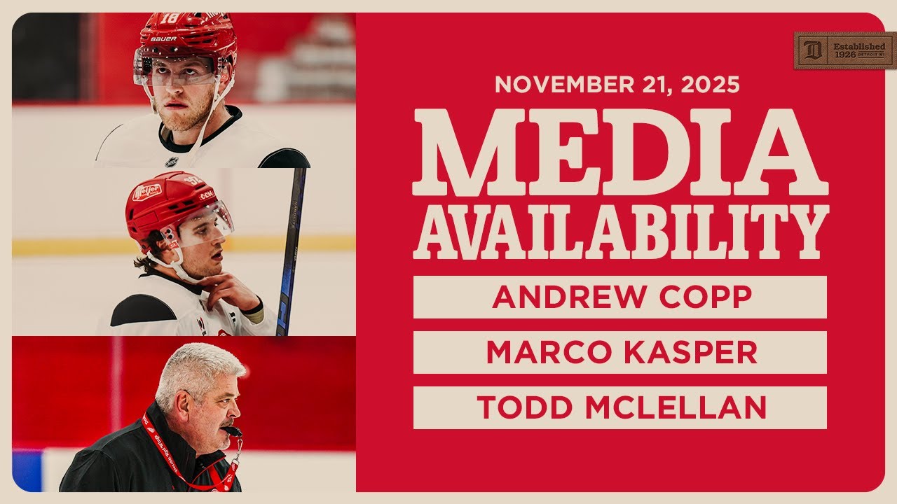 Andrew Copp, Marco Kasper & Todd McLellan Practice Media | Nov. 21, 2025 Andrew Copp, Marco Kasper & Todd McLellan Practice Media | Nov. 21, 2025