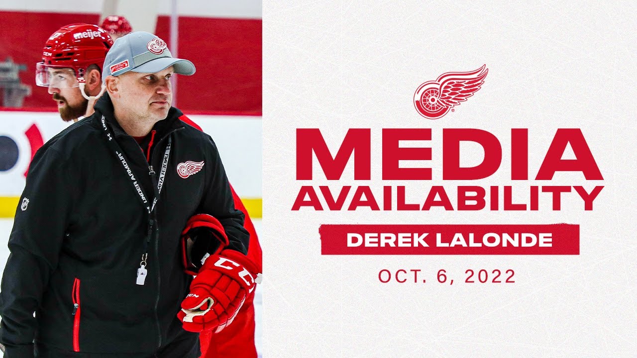 Head Coach Derek Lalonde following Thursday’s practice Head Coach Derek Lalonde following Thursday’s practice