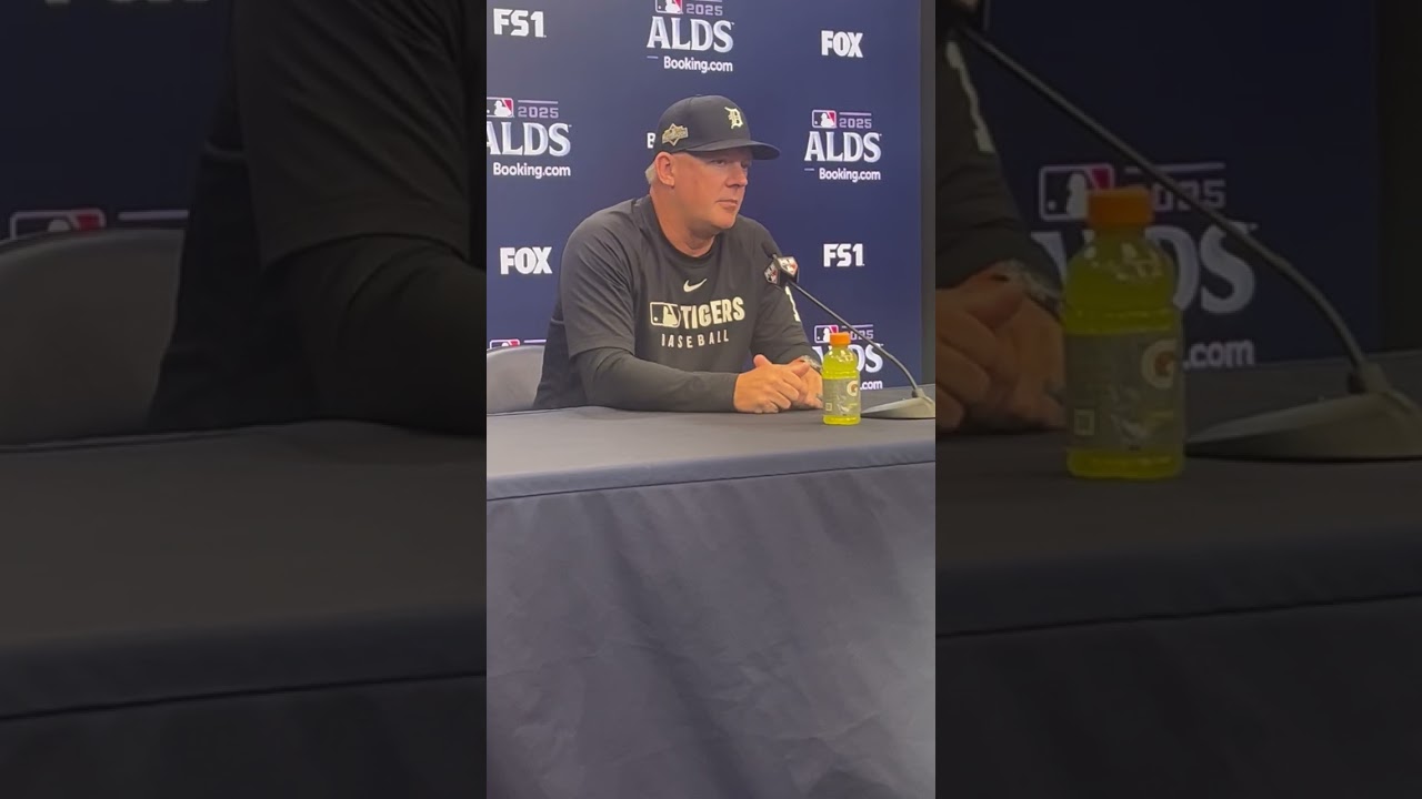 Detroit Tigers manager A.J. Hinch speaks pregame about must-win ALDS Game 4 vs Mariners Detroit Tigers manager A.J. Hinch speaks pregame about must-win ALDS Game 4 vs Mariners