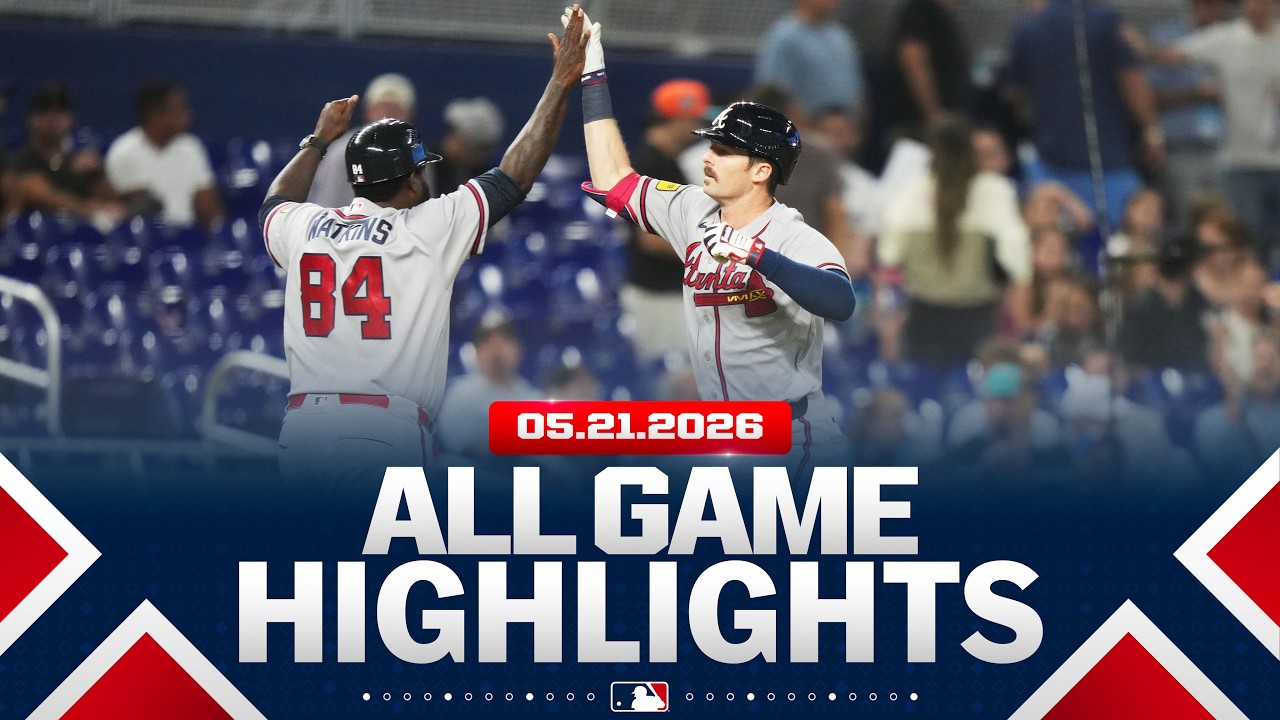 Highlights from ALL GAMES on 5/21 (Braves pick up their 35th win, Guardians sweep Tigers, MORE!) Highlights from ALL GAMES on 5/21 (Braves pick up their 35th win, Guardians sweep Tigers, MORE!)