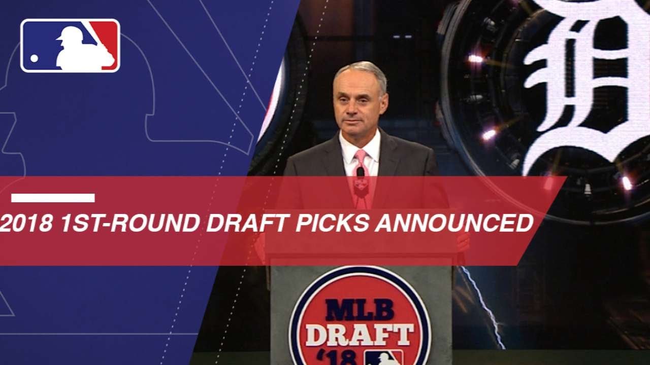 Announcing the first 30 Picks of 2018 MLB Draft Announcing the first 30 Picks of 2018 MLB Draft