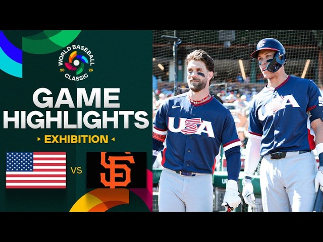 United States vs. Giants 2026 World Baseball Classic | Exhibition Game Highlights United States vs. Giants 2026 World Baseball Classic | Exhibition Game Highlights