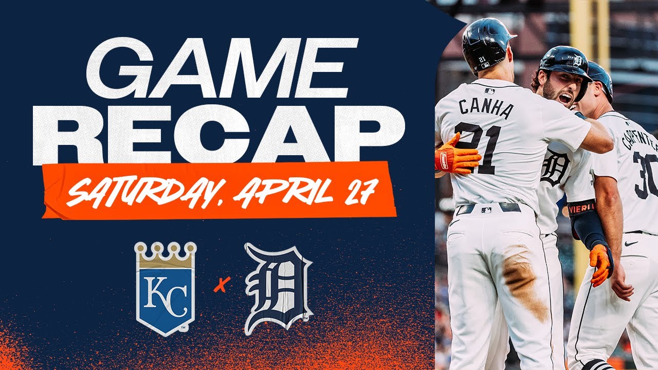 Game Highlights: Tigers Rally From Behind, Vierling Crushes 3-Run Homer in Win vs. Royals | 4/27/24 Game Highlights: Tigers Rally From Behind, Vierling Crushes 3-Run Homer in Win vs. Royals | 4/27/24