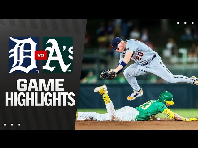Tigers vs. A’s Game Highlights (8/25/25) | MLB Highlights Tigers vs. A’s Game Highlights (8/25/25) | MLB Highlights