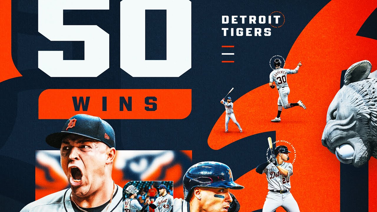 The Tigers are the first team to win 50 games in 2025! The Tigers are the first team to win 50 games in 2025!