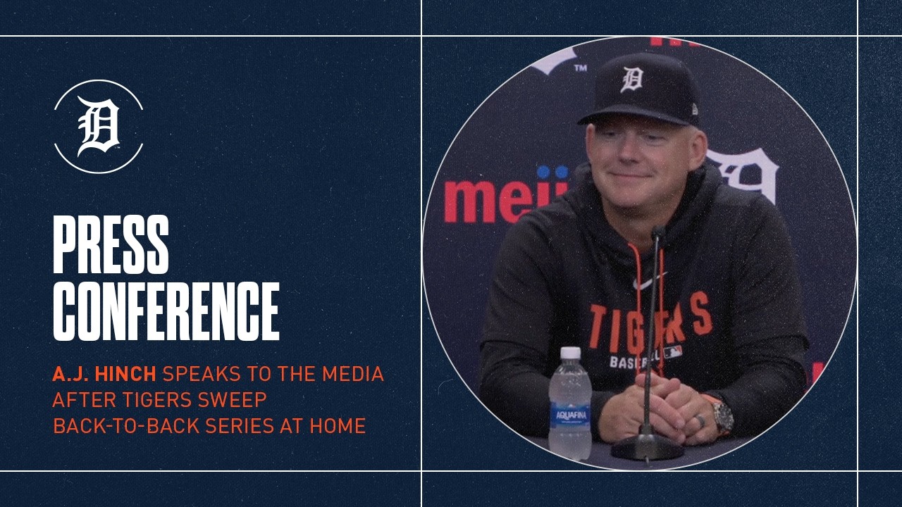 A.J. Hinch on Tigers Walk-Off Win, Back-to-Back Series Sweeps at Comerica Park A.J. Hinch on Tigers Walk-Off Win, Back-to-Back Series Sweeps at Comerica Park